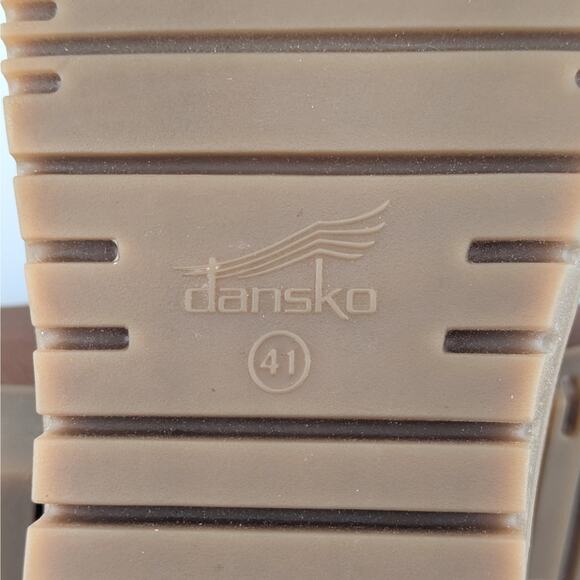 Dansko Linley Tan Burnished Calf Leather Loafers Womens EU 41 US 10-10.5 Slip On - Picture 11 of 12